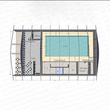 Design Of Temporary Swimming Pool Shelter
