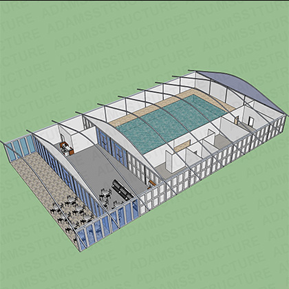 Design Of Temporary Swimming Pool Shelter