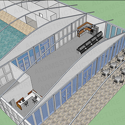 Design Of Temporary Swimming Pool Shelter