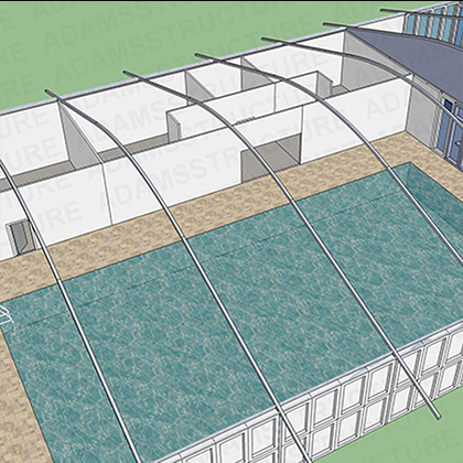 Design Of Temporary Swimming Pool Shelter